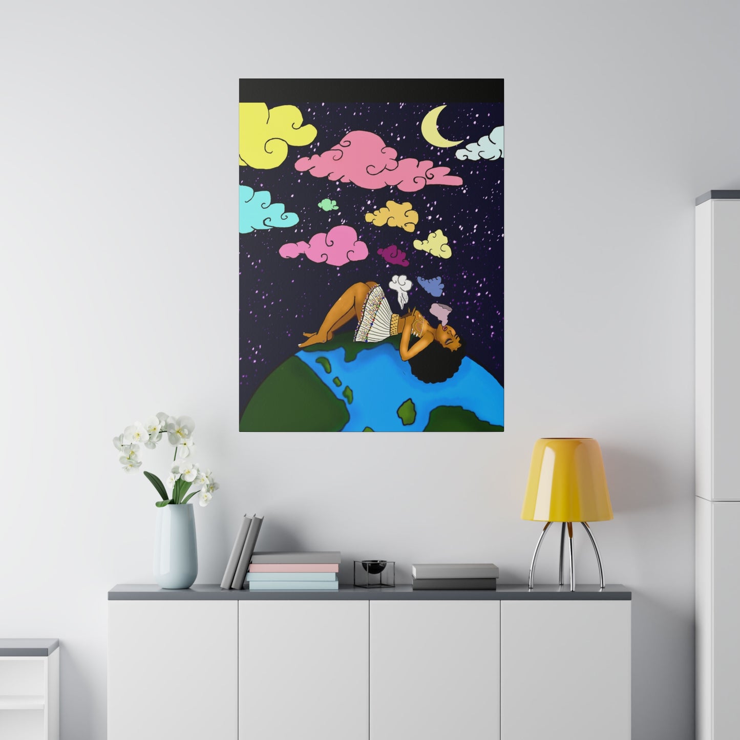 Galactic Highs and Cloudy Skies (Matte Stretched Canvas)