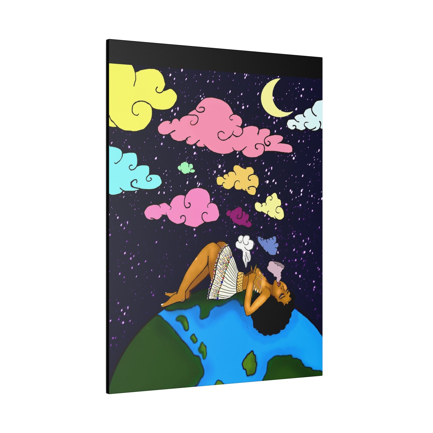 Galactic Highs and Cloudy Skies (Matte Stretched Canvas)